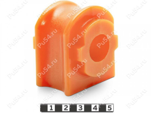 Stabilizer bushing, rear suspension, ID=21.5mm, Product Code 1-01-885, Polyurethane, PU54/M71/orange, Image №1