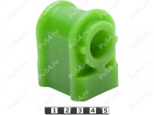 Stabilizer bushing, front suspension, ID=25 mm, Product Code 1-01-886, Polyurethane, PU54/M80/green, Image №1