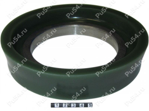Concrete pump plunger, Product Code 378-00-032, Polyurethane, PU54/K80/dark green, Image №1