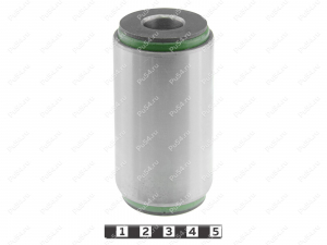 Spring bushing ISUZU ELF (OD=42 mm, ID=16 mm, L=85 mm), Product Code 5-06-3801, Polyurethane, PU54/M80/зеленый, Image №1