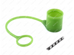 Hydraulic hose tip dust boot, 30 mm diameter, Product Code 0-00-9722, Polyurethane, PU54/M80/зеленый, Image №2