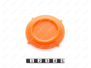 Прокладка крышки бензобака, Product Code 17-00-001, Polyurethane, PU54/M72/оранжевый, Image №1