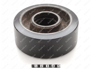 Колесо штабеллера D 125 х d 105 х H 50 (восстановление), Product Code 333-01-1060, Polyurethane, PU54Q/E95черный, Image №1