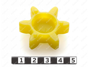 Эластичный элемент муфты ROTEX GS, аналог ROTEX GS 19, Product Code 33-99-9231, Polyurethane, PU54/M95/желтый, Image №1
