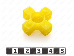 Эластичный элемент муфты ROTEX GS, аналог ROTEX GS 14, Product Code 33-99-9230, Polyurethane, PU54/M95/желтый, Image №1