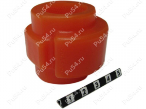 Stabilizer bushing, front suspension, ID=27.7 mm, Product Code 22-01-1643, Polyurethane, PU54i/K72/темно-оранжевый, Image №1