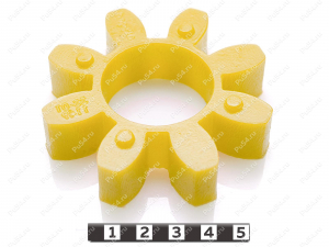 Elastic coupling sprocket 80 * 38 * 18 (8 beams) polyurethane, Product Code 33-01-1149, Polyurethane, PU54/M92/red, Image №2