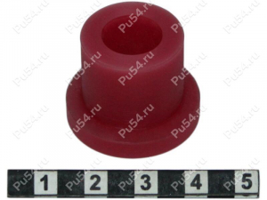 Petrol tank holder bushing (78 DF-104 12 x 28 x 22), Product Code 55-01-014, Polyurethane, PU54/M92/red, Image №1