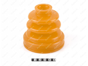 CV-joint dust boot (inner), rear suspension, Product Code 1-05-029, Polyurethane, PU54/M71/orange, Image №2