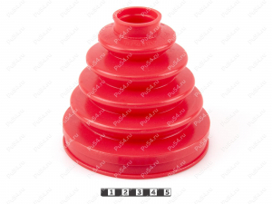 CV-joint dust boot (outer), front suspension, Product Code 1-05-038, Polyurethane, PU54/E72/red, Image №1