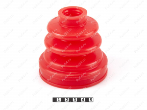 CV-joint dust boot (inner), rear suspension, Product Code 1-05-029, Polyurethane, PU54/M71/orange, Image №1