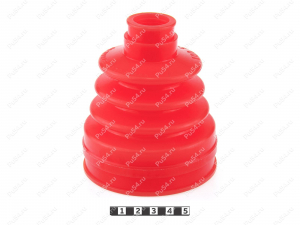 CV-joint dust boot (inner), Product Code 19-05-001, Polyurethane, PU54/E72/red, Image №2