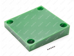 Демпфер 260х260х60, Product Code 33-01-1954, Polyurethane, PU54/M80/зеленый, Image №1