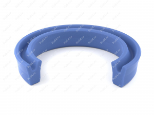 Манжета 17x7x6, симметричная, профиль DS-106, DK-106, K21, UN, Product Code 70-00-10711, Polyurethane, PU54/M87/синий, Image №1