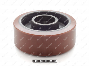 Колесо D 140 x d 120 x H 60 (восстановление), Product Code 333-01-1079, Polyurethane, PU54Q/E90/коричневый, Image №1