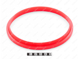 Грязесъемник типа DA102 130*148*6.7/13.9, Product Code 33-78-369, Polyurethane, PU54/M92/красный, Image №1