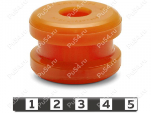 Shock absorber bushing, rear suspension (top mounting, high), Product Code 1-03-26471, Polyurethane, PU54/M71/orange, Image №1