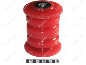 Rear eye of the rear leaf spring silent block, Product Code 15-06-156, Polyurethane, Image №1