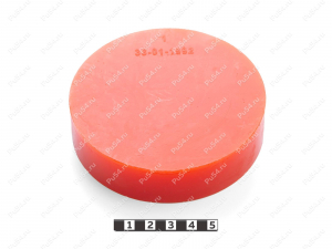 Шайба D 100 x H25, Product Code 33-01-1992, Polyurethane, PU54/M72/оранжевый, Image №1