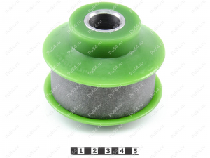 Lateral rod silent block, front suspension (sectional), Product Code 1-16-562, Polyurethane, PU54/M80/green, Image №3