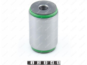 Control arm silent block, front suspension (under strut, pressed-in) ., Product Code 15-06-3331, Polyurethane, PU54/M80/green, Image №1