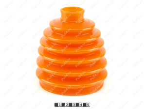 CV-joint dust boot (outer), front suspension, Product Code 3-05-010, Polyurethane, PU54/E72/red, Image №2