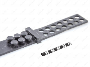 Fixing strap, double-sided, Product Code 33-00-0727, Polyurethane, PU54/M71/black, Image №3