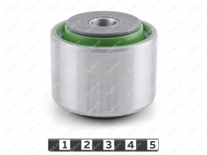 Trailing arm silent block (body; pressed-in), rear suspension, Product Code 3-06-1931, Polyurethane, PU54/M80/green, Image №1