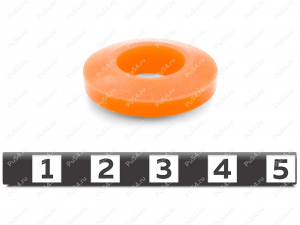 Pin bush coupling replacement ring K2, Product Code 33-01-037-K2, Polyurethane, PU54i/K72/темно-оранжевый, Image №1