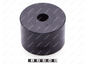 Втулка D80 x d20 x H55, Product Code 33-01-1758, Polyurethane, PU54i/K80/черный, Image №1