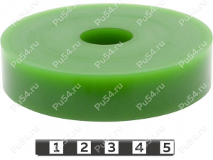 Roll (restoration), Product Code 33-01-1088, Polyurethane, PU54/M80/green, Image №1