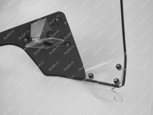Snowmobile windshield one-piece BRP SKI-DOO SKANDIC SPORT 600EFI, 2021, with clamps, Product Code 50-20-80014, Polyurethane, Image №4