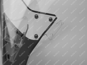 Snowmobile windshield one-piece BRP SKI-DOO SKANDIC SPORT 600EFI, 2021, with clamps, Product Code 50-20-80024, Polyurethane, Image №3
