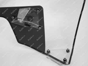 Snowmobile windshield one-piece BRP SKI-DOO SKANDIC SPORT 600EFI, 2021, with clamps, Product Code 50-20-8004, Polyurethane, Image №3