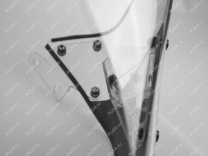 Snowmobile windshield one-piece BRP SKI-DOO SKANDIC SPORT 600EFI, 2021, with clamps, Product Code 50-20-80014, Polyurethane, Image №3