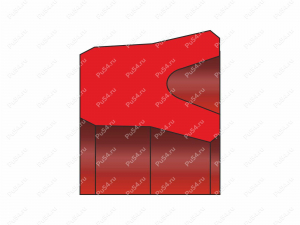 Манжета 195x177x7/L=8 симметричная профиль DS-106, DK-106, K21, UN, Product Code 70-00-2771, Polyurethane, PU54/M87/синий, Image №1