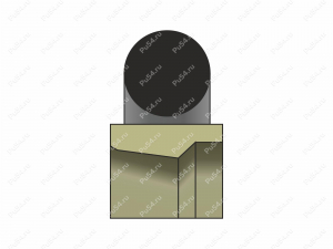 Уплотнение штока 60x75.5x6.3, аналог R4-060, GIR, Product Code 70-08-946059, Polyurethane, PTFE+PU87*M, Image №1