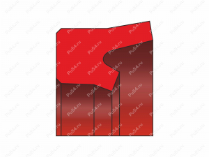 Уплотнение штока 8x16x5.5/L=6 аналог PARKER C1 0080 N3571 полиуретан, Product Code 70-08-956705, Polyurethane, PU54/M87/синий, Image №1