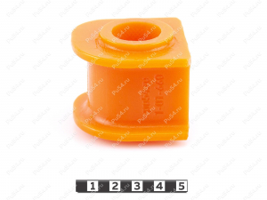 Stabilizer bushing, front suspension, Product Code 1-01-660, Polyurethane, PU54i/K72/темно-оранжевый, Image №2