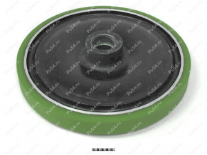 ATV "Los" track wheel (restoration only), Product Code 90-00-426, Polyurethane, PU54/M80/green, Image №1