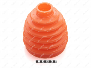 CV-joint dust boot (outer), front suspension, Product Code 3-05-010, Polyurethane, PU54/E72/red, Image №1