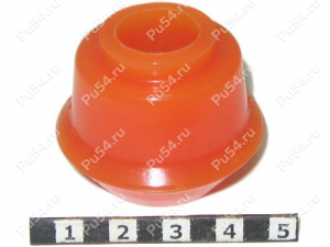 Stabilizer bar end bushing, front suspension, ID = 16 mm, Product Code 24-01-2293, Polyurethane, PU54i/K72/темно-оранжевый, Image №1