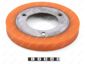 Диск фрикциона снегоуборщика D 130 x d 100 x H16 (восстановление), Product Code 333-01-983, Polyurethane, PU54/M72/оранжевый, Image №1