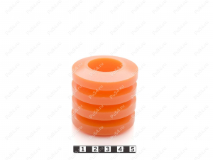 Комплект колец МУВП К4 из 4 штук, замена цельной втулки МУВП 1-70, Product Code 33-01-047K4W, Polyurethane, K72/темно-оранжевый, Image №1