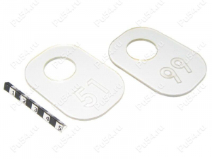 Plastic transparent numbered check set (51 - 99), Product Code 56-20-0092, Polyurethane, Image №1