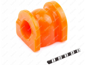 Stabilizer bushing, rear suspension, ID=26 mm, Product Code 7-01-3987, Polyurethane, PU54/M71/orange, Image №1