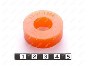 Прокладка D38 x d18 x H13, Product Code 33-01-1666, Polyurethane, PU54/M72/оранжевый, Image №1