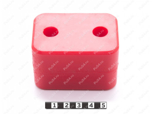 Упор 70х50х45, Product Code 33-01-1678, Polyurethane, PU54/K65/красный, Image №2