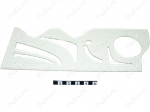 Ruler with graphics functions, Product Code 56-01-044, Polyurethane, Image №1