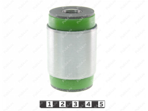 Control arm silent block, front suspension, pressed-in, Product Code 7-06-1811, Polyurethane, PU54/M80/green, Image №1
